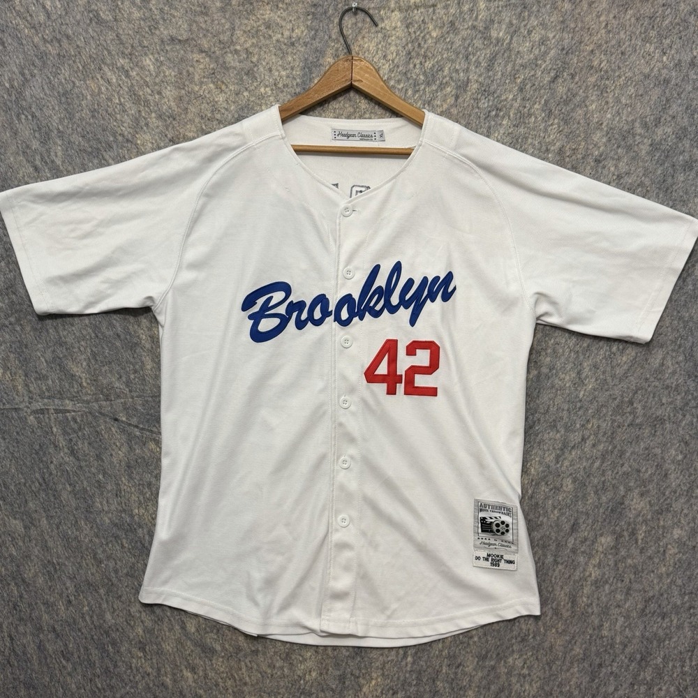Headgear Classics Mookie 42 Brooklyn Jersey XL Do The Right Thing 1989